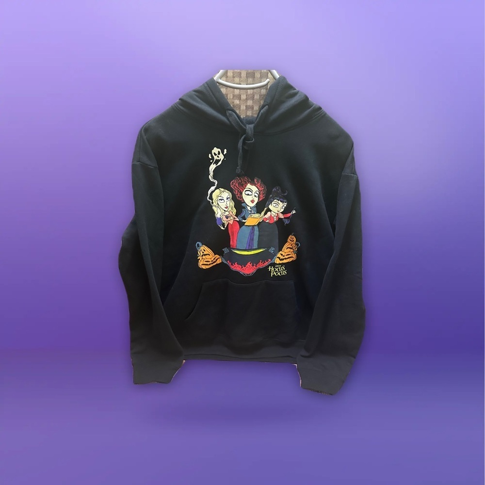 Disney Black Hocus Pocus Graphic Hoodie size XL